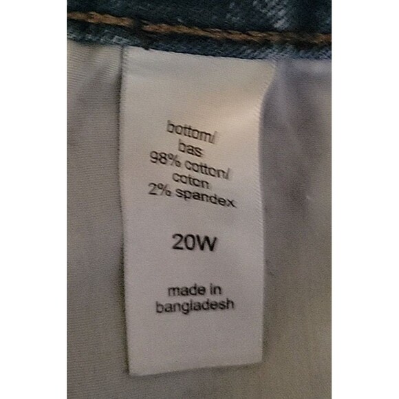 Maurices Womens Plus Size 20W Raw Hem Stretch Jeans Distressed - Picture 8 of 9